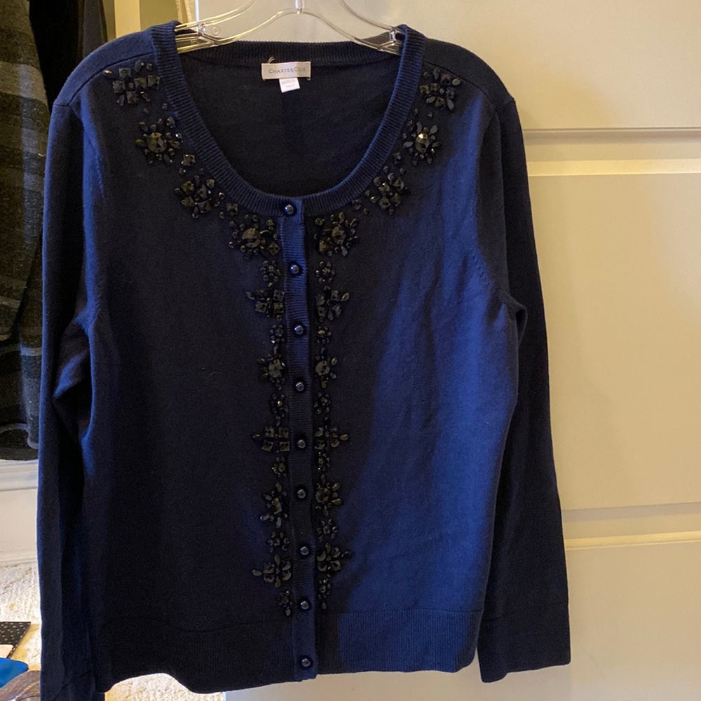 Charter Club beaded sweater size Xl